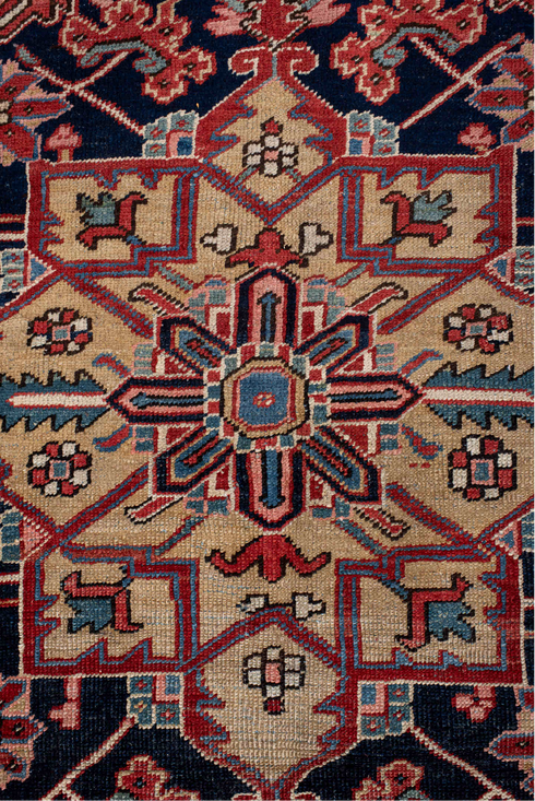 Antique Heriz Area Rug (8' x 11')